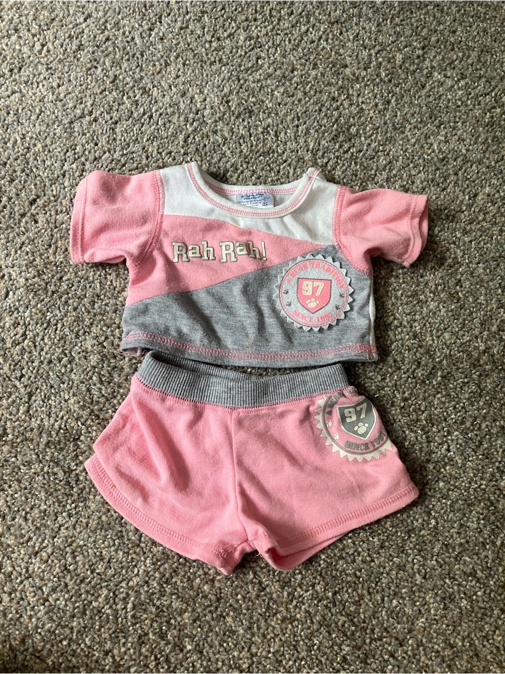 Vintage Build a Bear Cheerleading Set